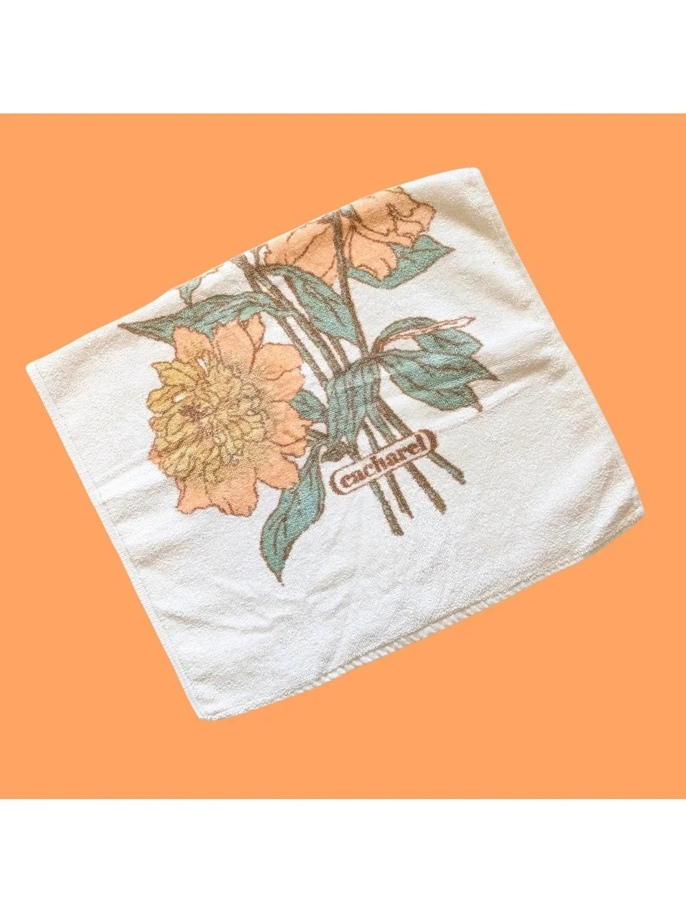 1978 Vintage Cacharel Floral Hand Towel - Anais Anais - Bath Towels